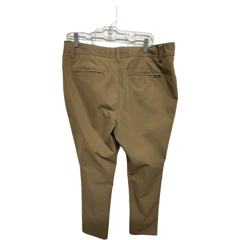 O'Neill Hybrid Hyperdry Chino Pants Mens 36 Khaki Modern Fit Stretch Golf Casual